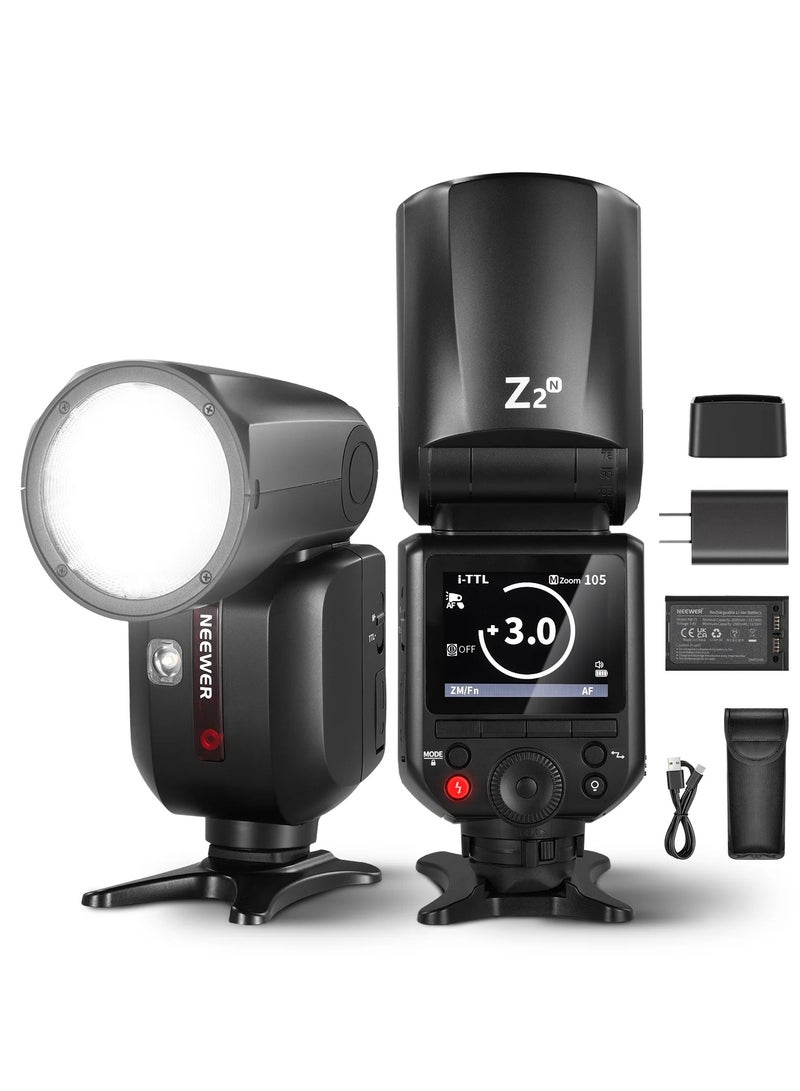 NEEWER Z2 TTL Round Head Flash Speedlite - Nikon - Image 1