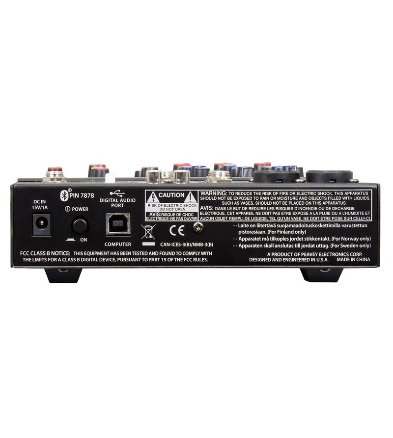 Peavey PV 6 BT 6 Channel Compact Mixer with Bluetooth - Image 2