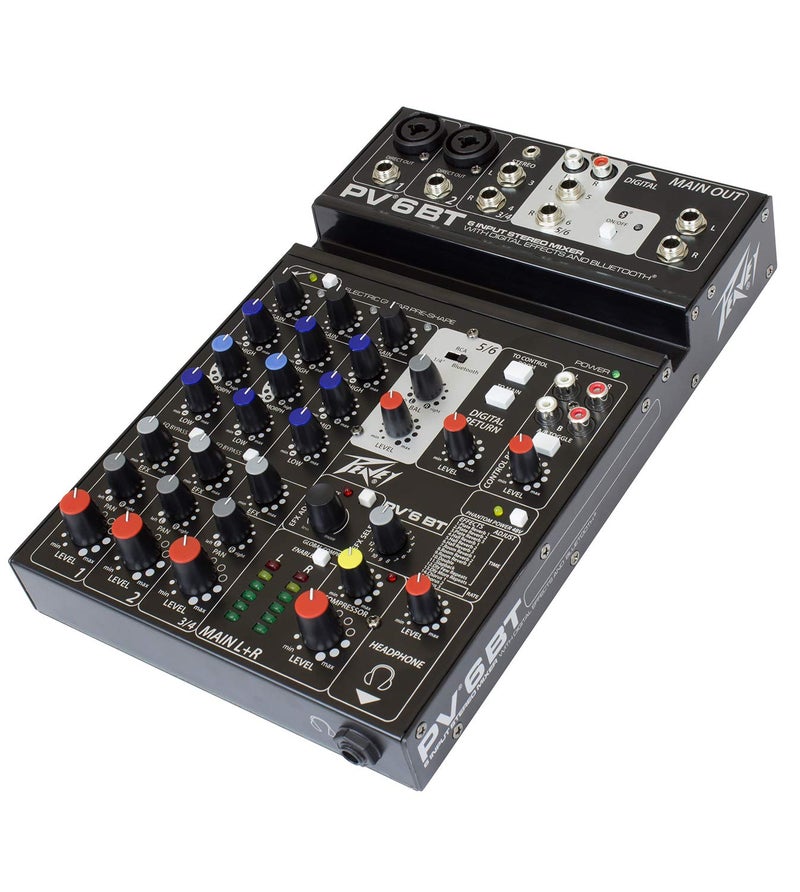 Peavey PV 6 BT 6 Channel Compact Mixer with Bluetooth - Image 3