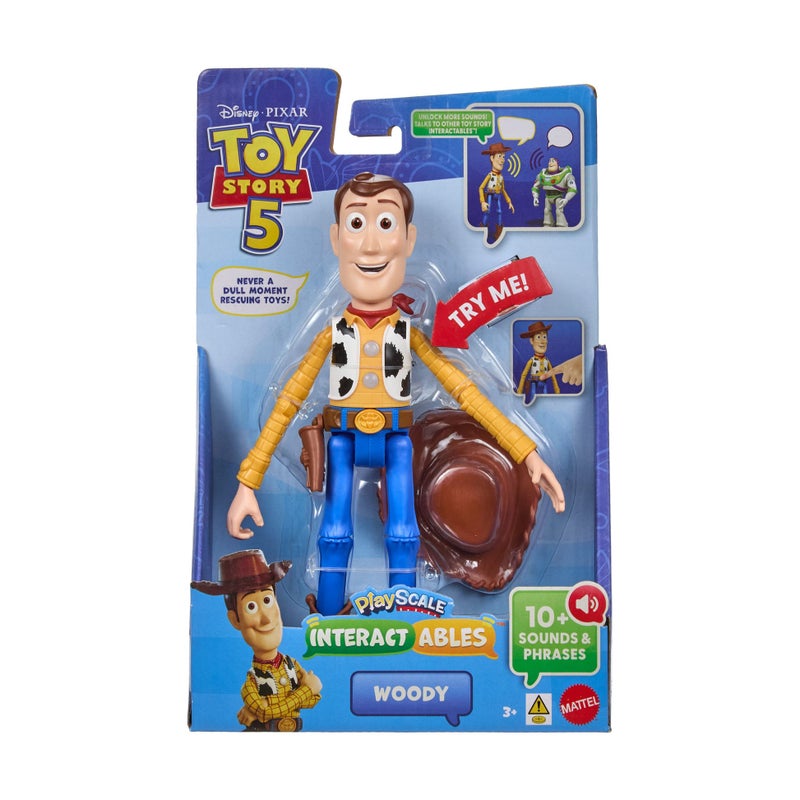 Disney Pixar Toy Story 5 PlayScale Interactables Woody Action Figure (23.4 cm) - Image 1