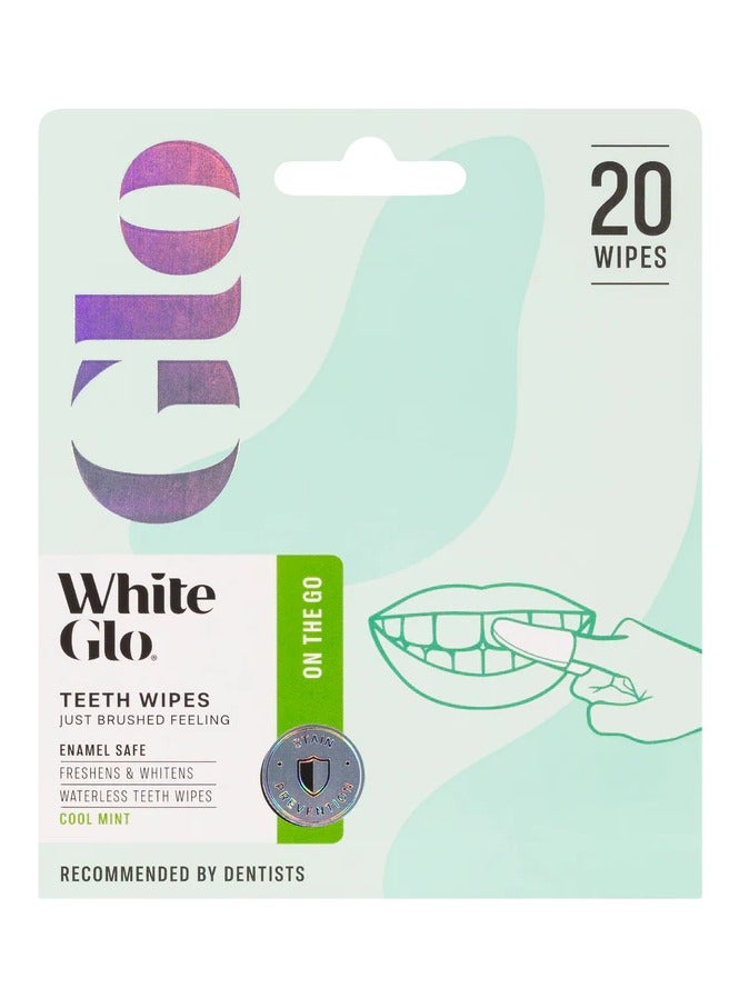 وايت غلو وايت جلو مناديل تنظيف الاسنان شعور مماثل لتفريش الاسنان - Image 1