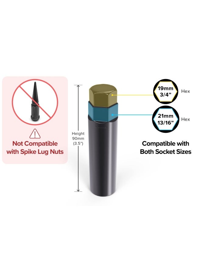 Generic - Stancemagic1pc 6 Point Spline Drive Tuner Lug Nut Socket Key Tool - Compatible with 19mm or 3 4 Hex Sockets - Image 1