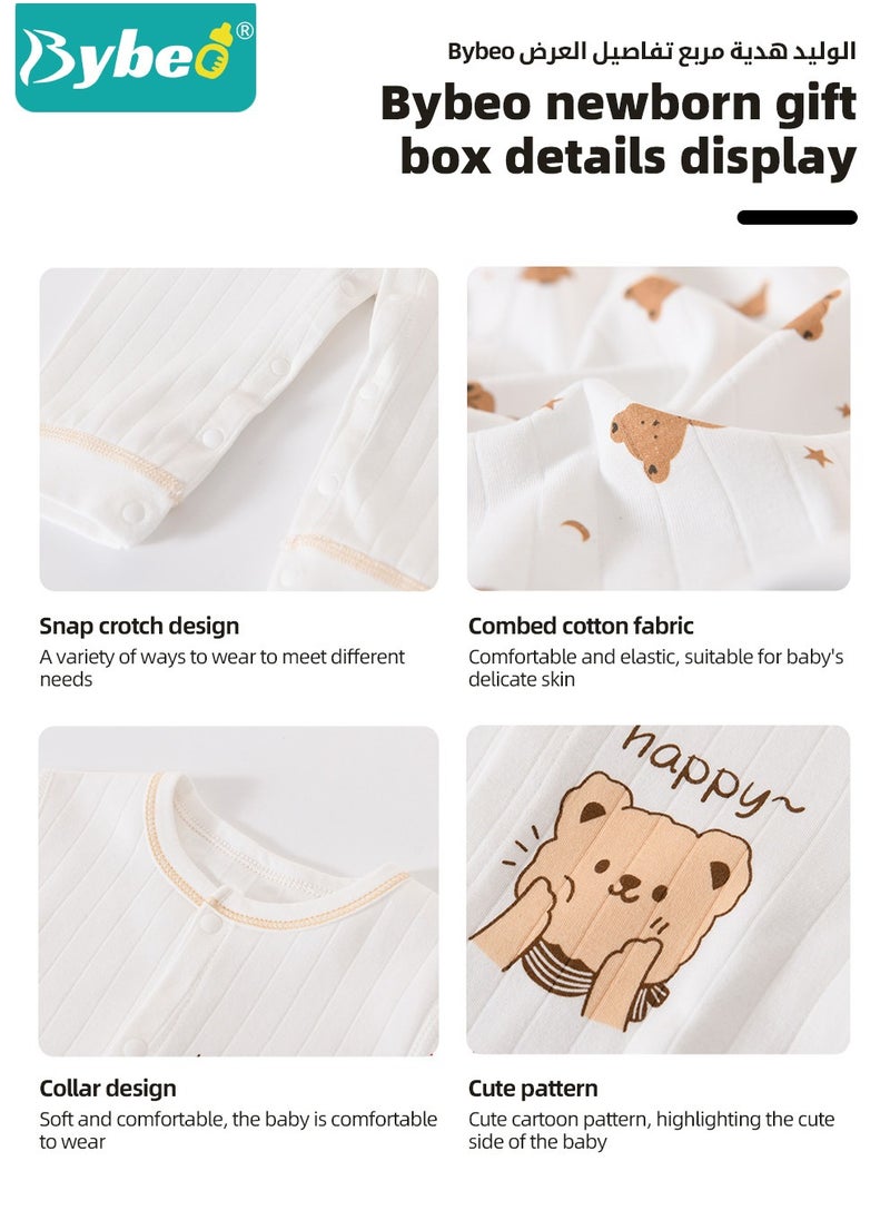 Bybeo - 26PCS Newborn Baby Gift Set, Newborn Layette Gift Set for Boys and Girls, Babies Essential Clothes Accessories with Baby Blanket, 100% Premium Cotton, for Spring Summer Autumn Winter - Image 1