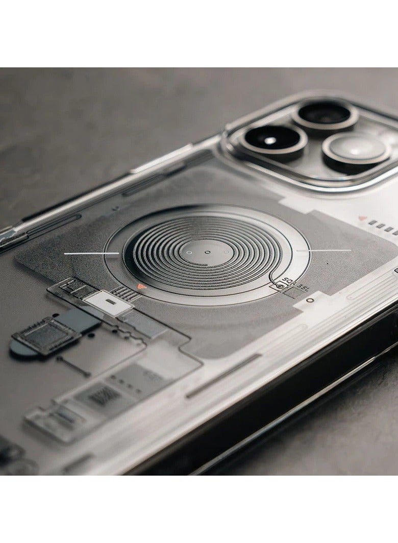 عام **غطاء مغناطيسي واقي متوافق مع iPhone 16 Pro Max - غطاء هاتف شامل مع حامل مخفي متوافق مع MagSafe ومضاد للسقوط.** - Image 4