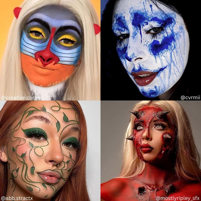 mehron باليت مكياج بارادايس من مهرون 8 ألوان الأساسية | لوحة طلاء الجسم والوجه القابلة لإعادة التعبئة المغناطيسية | احترافية ومفعلة بالماء | الأزياء، المؤثرات الخاصة، الهالوين، وكوسبلاي - Image 2