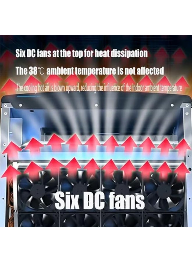 Cool Baby Style Commercial Ice Maker Machine, 250kg Daily Output, 220kg Storage Capacity, 750W, with 6 DC Fans, Adjustable Ice Cube Thickness, for Restaurants and Cafes - Image 4