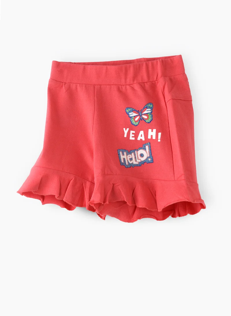 Jelliene Sunshine Sprints: Girls' Soft Shorts Playful Comfort & Summer Adventures