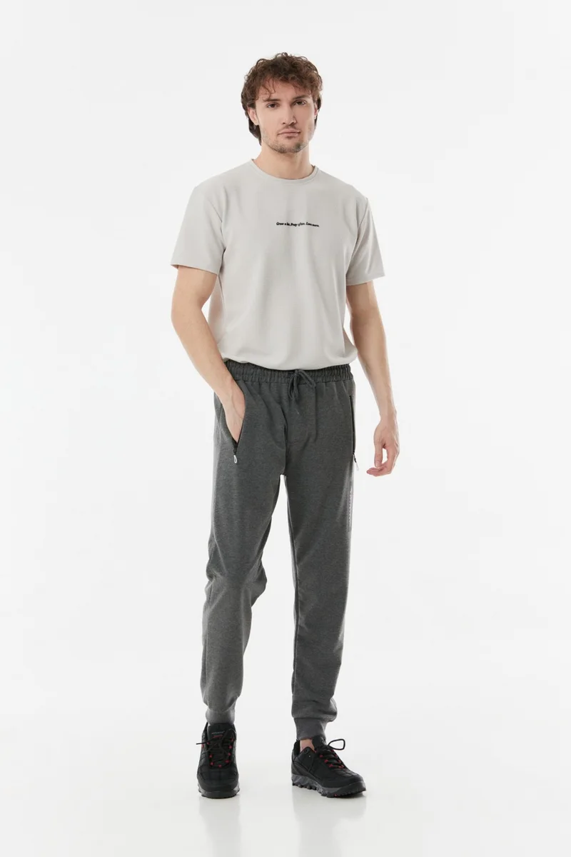 FullaModa Printed Pocket Zipper Sweatpants