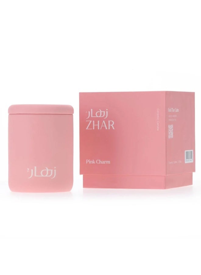 ZHAR Pink Charm Candle Zahar - Image 1