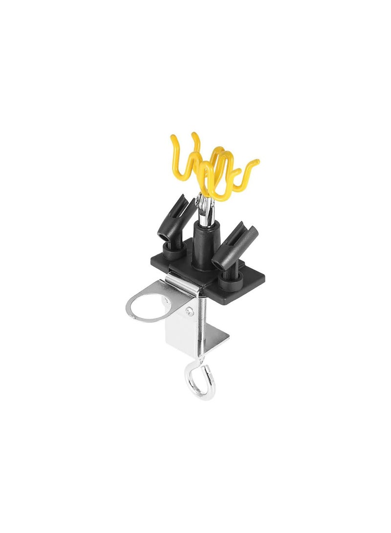 GGOOT Removable Bracket Airbrush Holder Set Table-Mount Clamp-on Station Gravity Stand Holds Up to 4 Airbrushes, Easy to Grab  - Image 5