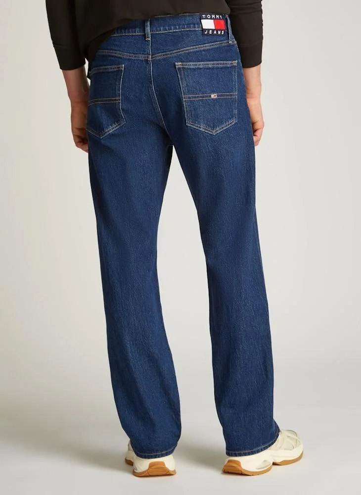 تومي جينز Stright Fit Rinse Wash Jeans