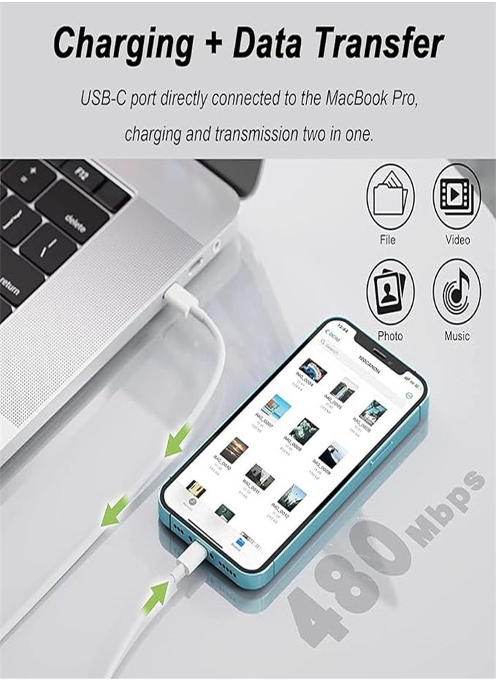 Generic - iPhone 20W Fast Charger | USB C Fast Wall Charger with 1m USB C to Lightning Cable, Compatible with iPhone 14/14 Pro/14 Pro Max/13/12/SE2020/11/XR/XS Max/X/iPad - Image 1
