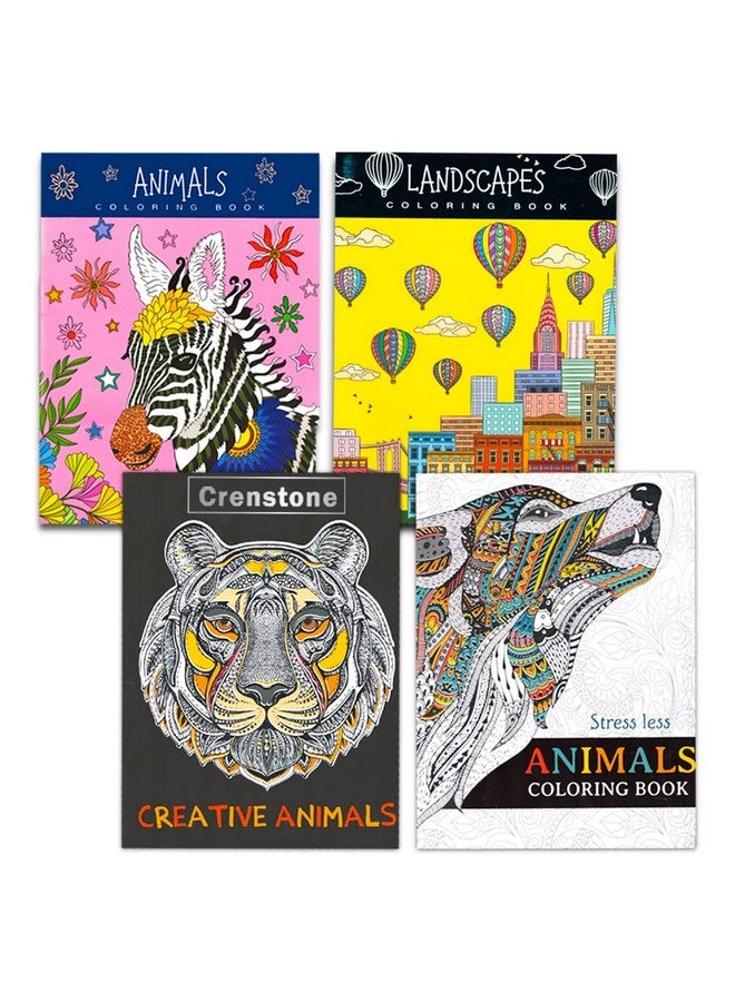 Crenstone 10 Pack Adult Coloring Book Super Set - Bundle With 10 Adult Coloring Books For Women, Men Featuring Mandalas And More | Advanced Coloring Books Bulk - Image 2