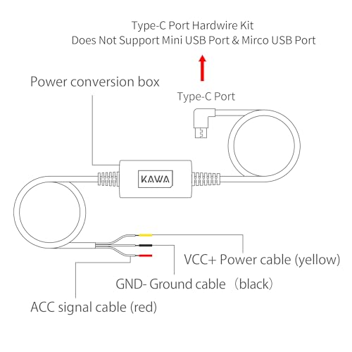 KAWA Dash Cam Hardwire Kit, Copatible with D11, MINI 3, MINI 3Pro - Image 5
