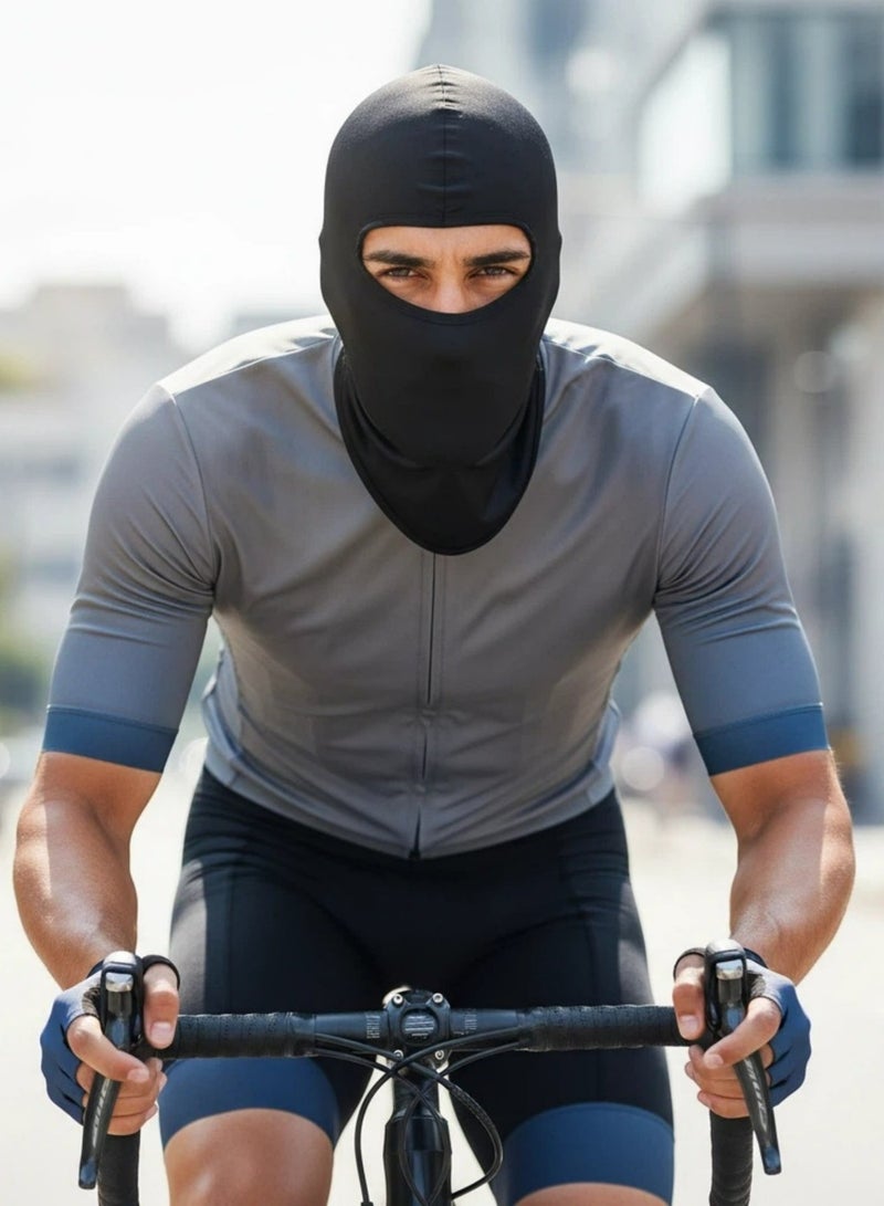 KUTONTECH Breathable Full Face Mask for Outdoor Sports, Ice-Silk Cycling Hood, Outdoor Sun Protection Hood, Lightweight Windproof & Dustproof Face Cover with UV Protection, Quick-Dry Breathable Fabric Face Shield for Cycling, Running & Hiking. - Image 2