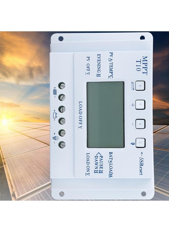 Thoraya - 12V Intelligent Solar Charge Controller MPPT Solar Charging Regulator with LCD Display(10A) - Image 1