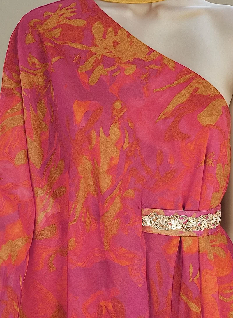 Ecstacy  One shoulder drape dress set for Women | Best Price UAE