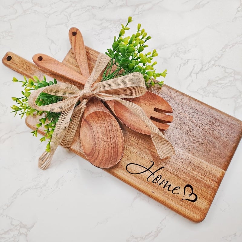 ACUDUDOMA Housewarming Gifts New Home Gift Idea, First Home Gift for Women Men Homeowner, Closing Gifts for Home Buyers, Wooden Cutting Boards Gift Set, New Apartment Essentials New Adventure New Memories - Image 1