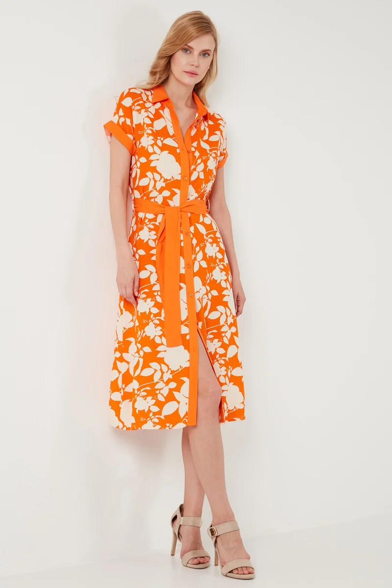 Lela Floral Belted Dress