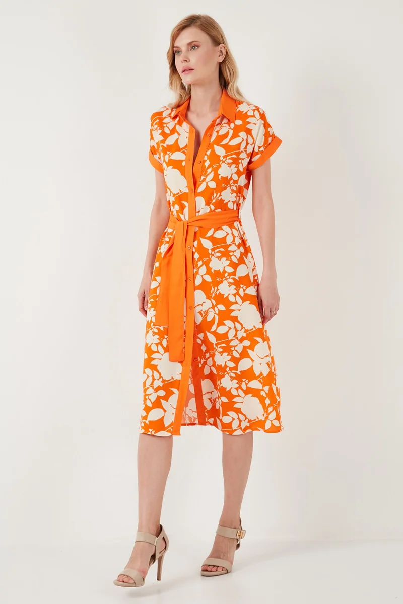 Lela Floral Belted Dress