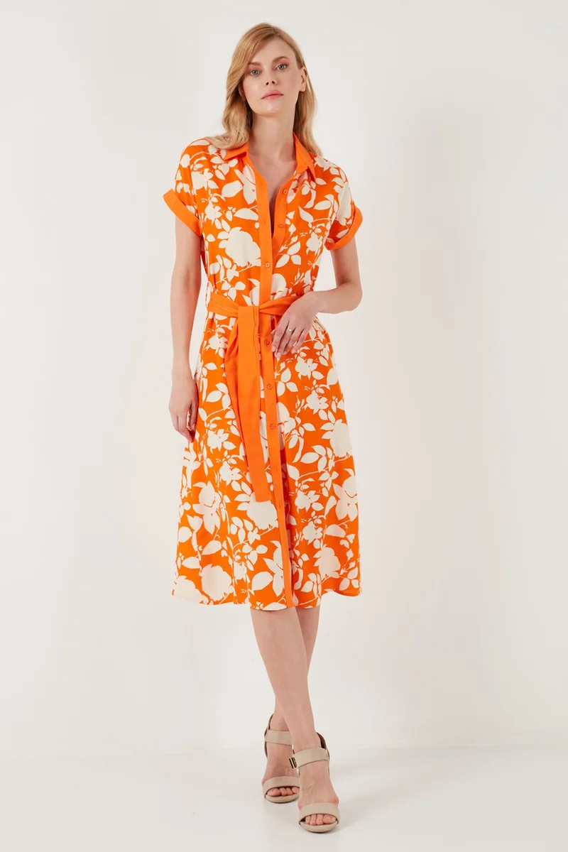Lela Floral Belted Dress