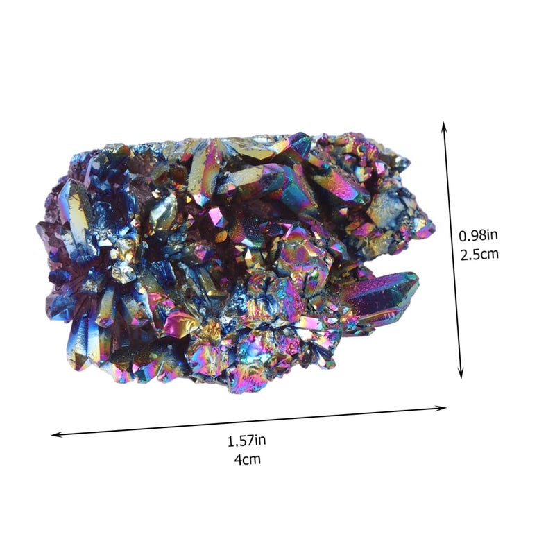 مجموعة كريستال جمشت طبيعي زينة للمنزل أو المكتب حرف يدوية DIY مقاس 4x2 5x2 سم - Image 3