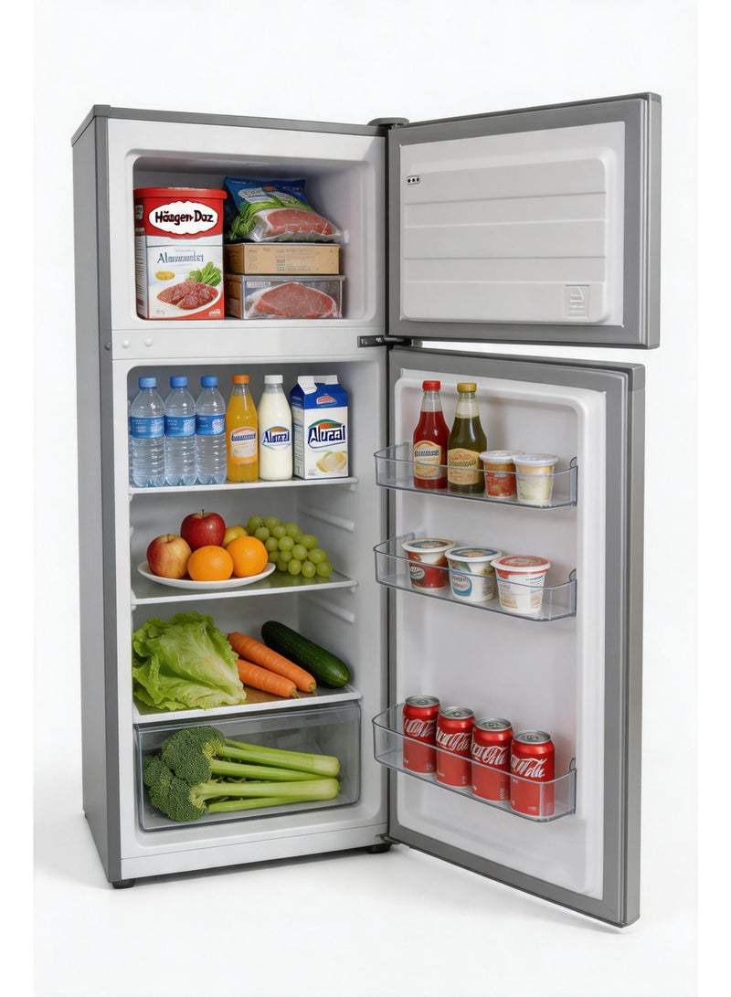 General Lines Two-door refrigerator - 7.2 cubic feet - 204L(R:166,F:41) - Silver - GLRM204DF - Image 3