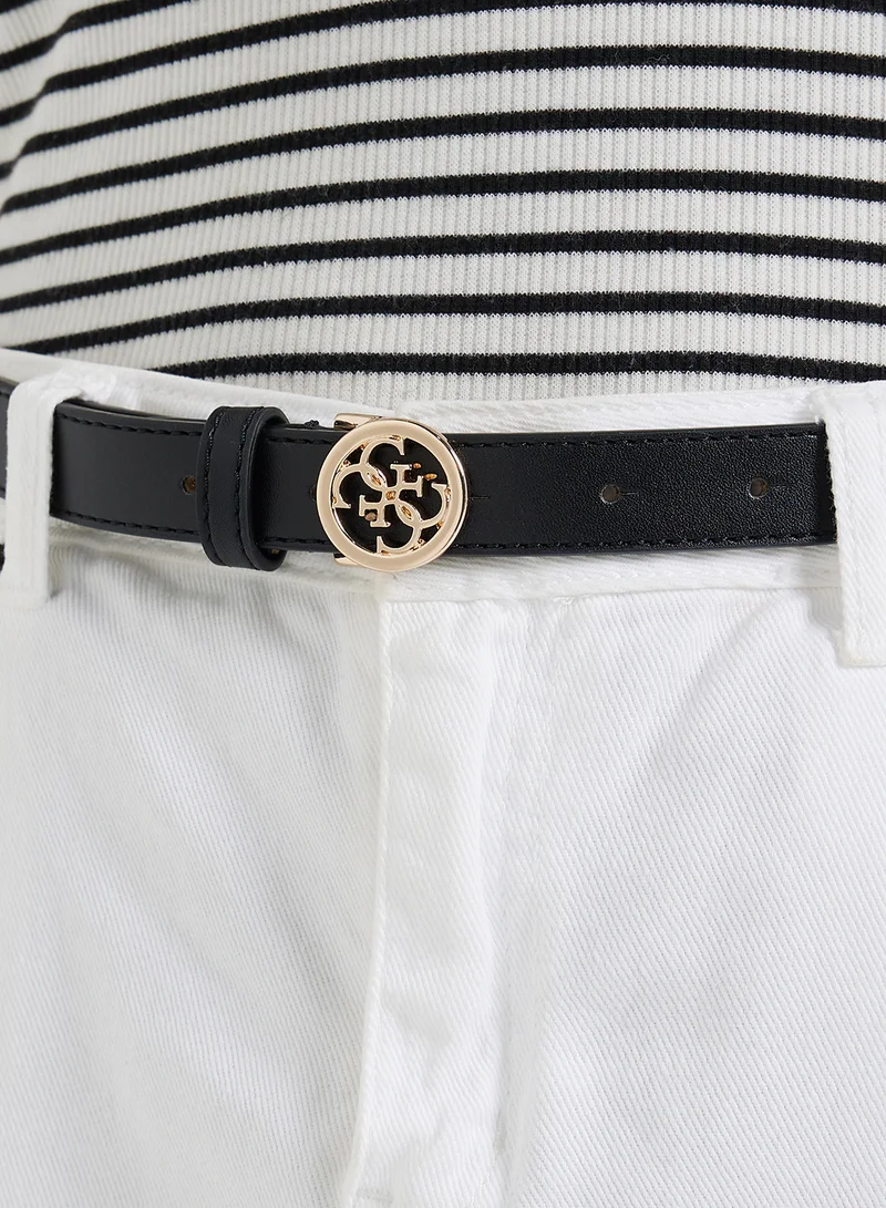 GUESS Logo Detailed None Allocated Hole  Belt