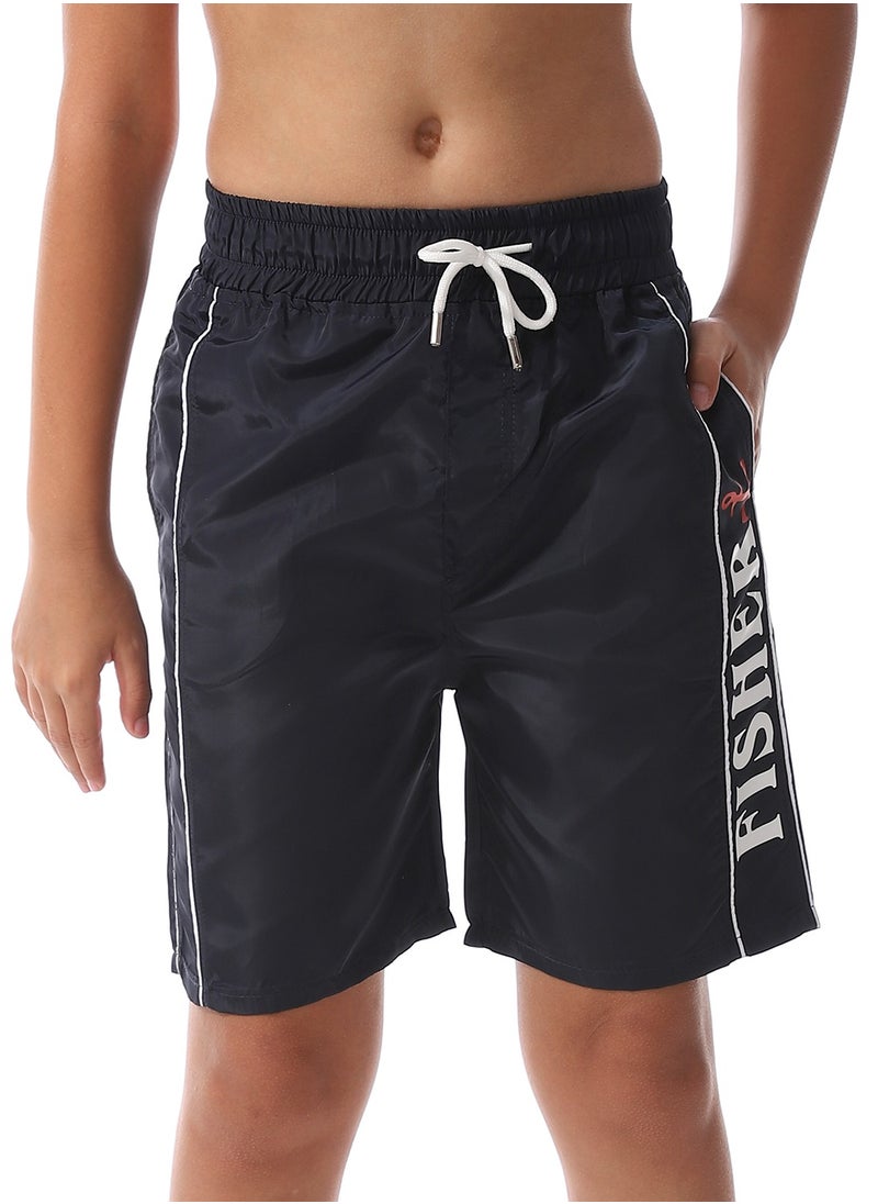 Caesar Boys Swim Short With Multi Design  - Image 1