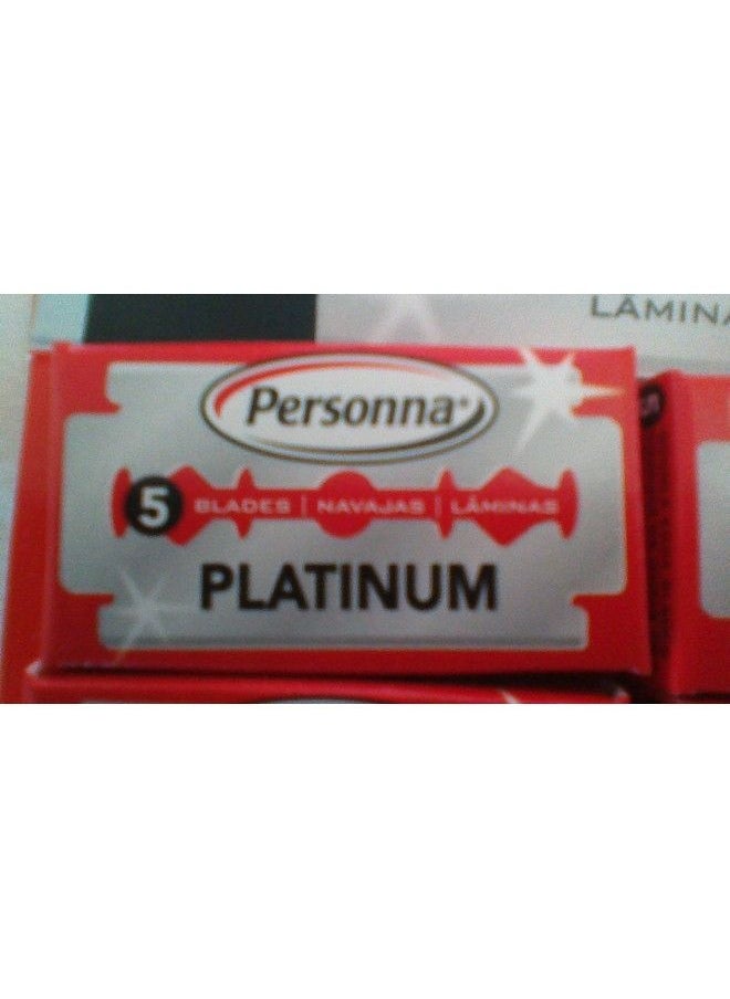 Personna - Platinum Red Chrome Double Edge Stainless Steel 100 Blades 20Bx - Image 1