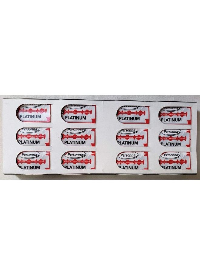Personna - Platinum Red Chrome Double Edge Stainless Steel 100 Blades 20Bx - Image 1