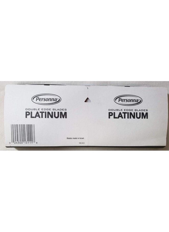 Personna - Platinum Red Chrome Double Edge Stainless Steel 100 Blades 20Bx - Image 1