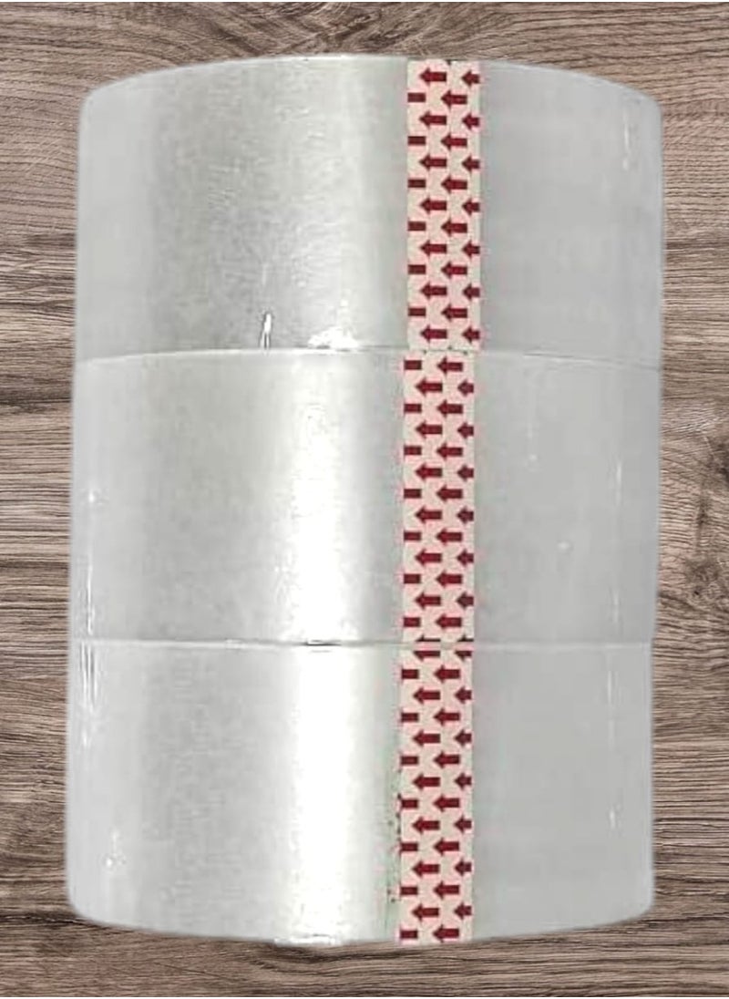 PRIMA Packing Tape Transparent Strong Adhesive 3 Pieces 48mm 100 Yards 92 Meter Long Each Piece  - Image 3