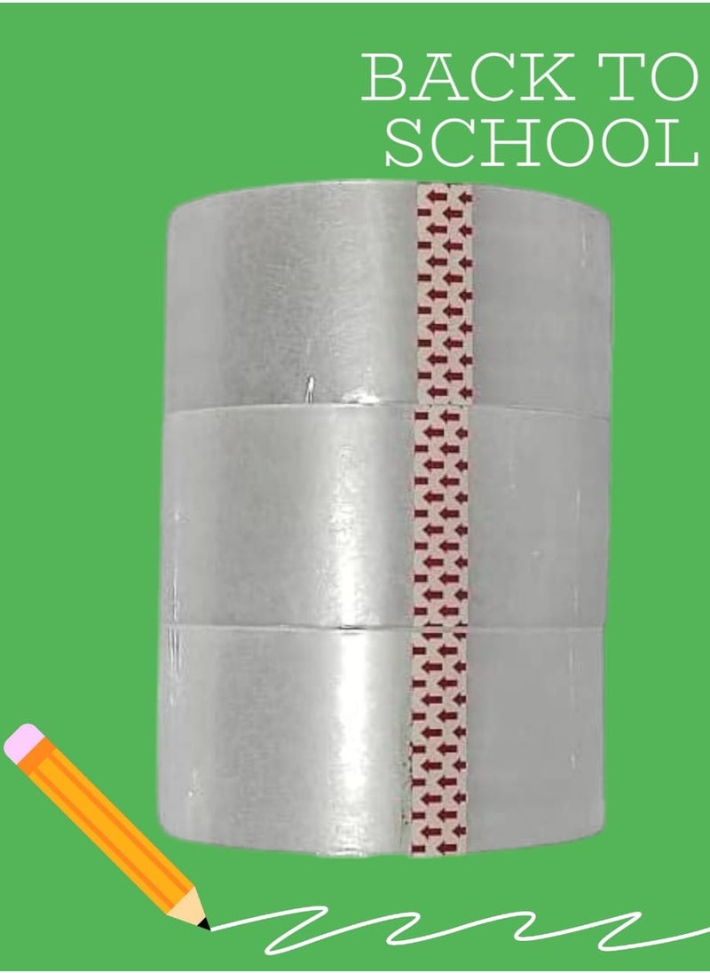 PRIMA Packing Tape Transparent Strong Adhesive 3 Pieces 48mm 100 Yards 92 Meter Long Each Piece  - Image 4