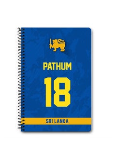 Designer A5 Spiral Notebook Memo Notepad Journal Player - Maheesh Theekshana, Jersey Number -61 (With Logo)