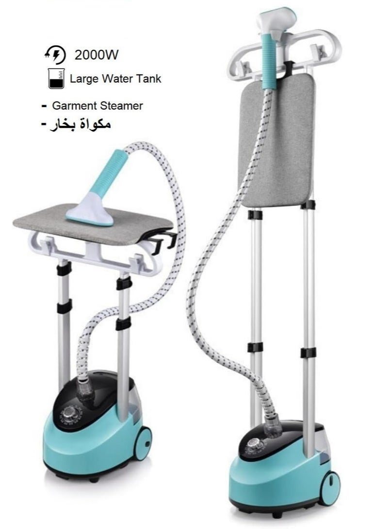 Arabest Standing Garment Steamer, 2000W Professional Steamer for Clothes 30S Fast Heat Up with 2Lwater Tank, Foldable Ironing Board,Suitable for Clothing Stores - Image 1