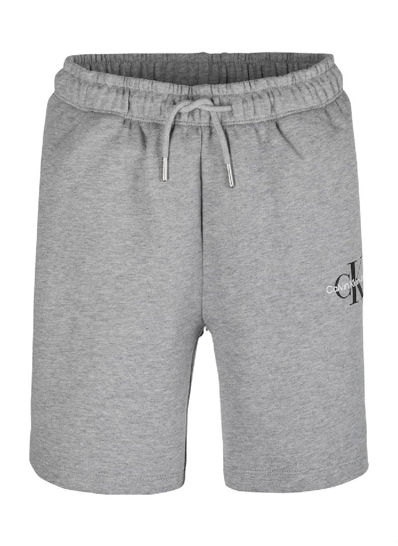Calvin Klein Jeans - Kids' Relaxed Shorts - Cotton, Grey - Image 1