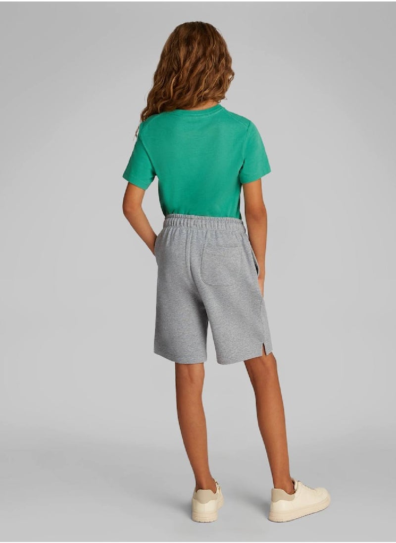 Calvin Klein Jeans - Kids' Relaxed Shorts - Cotton, Grey - Image 1