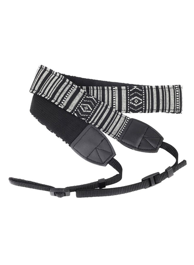 NIBEMINENT Camera Shoulder Neck Strap Black/White  - Image 1