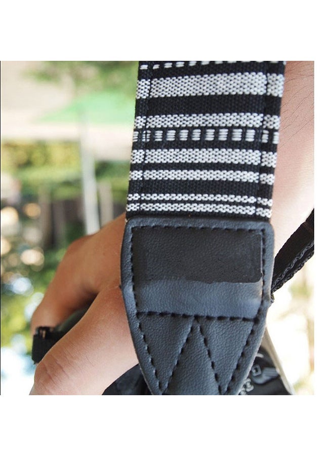NIBEMINENT Camera Shoulder Neck Strap Black/White  - Image 3