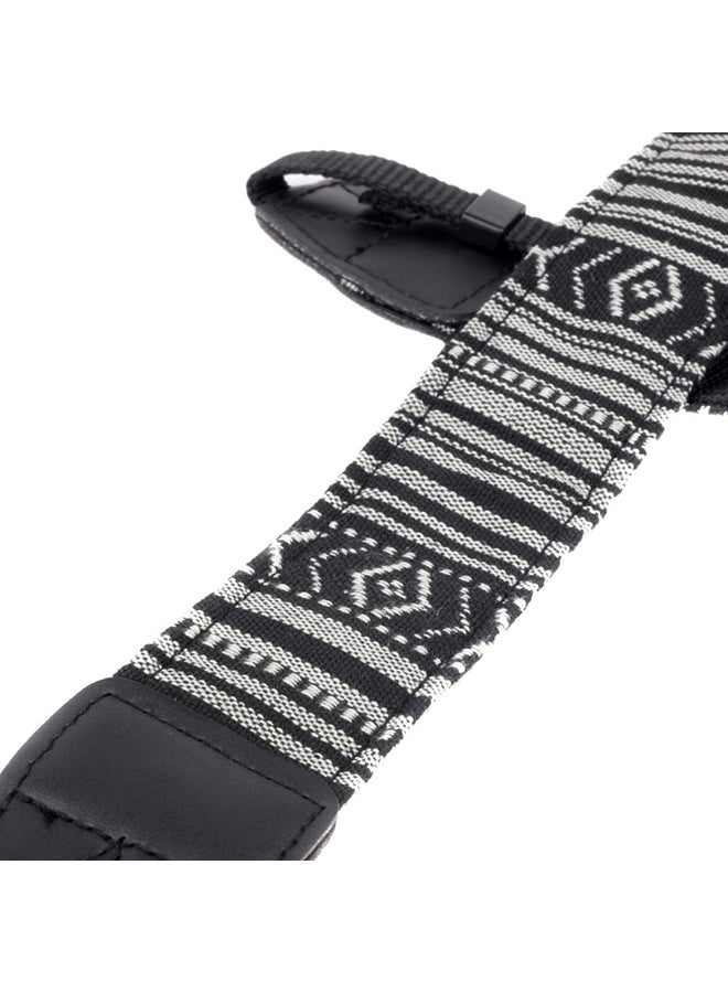 NIBEMINENT Camera Shoulder Neck Strap Black/White  - Image 2