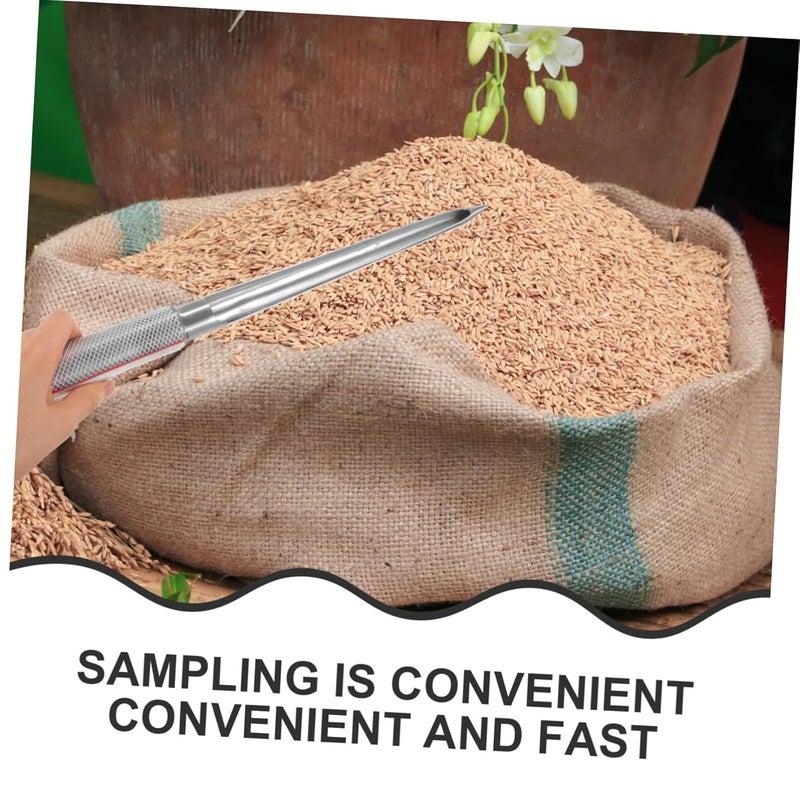 قضيب مسبار حبوب الفولاذ المقاوم للصدأ، أداة محمولة لأخذ العينات لحديقة مزرعة القسم والأسمدة. - Image 5