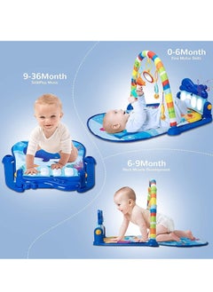 MUMS PLANET Baby Play Mat Gym&Fitness Rack With Hanging Rattles Lights&Musical Keyboard Mat Piano Toys For Babies From 3 Months , Valuable Gift For Baby  - Image 2