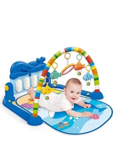 MUMS PLANET Baby Play Mat Gym&Fitness Rack With Hanging Rattles Lights&Musical Keyboard Mat Piano Toys For Babies From 3 Months , Valuable Gift For Baby  - Image 1