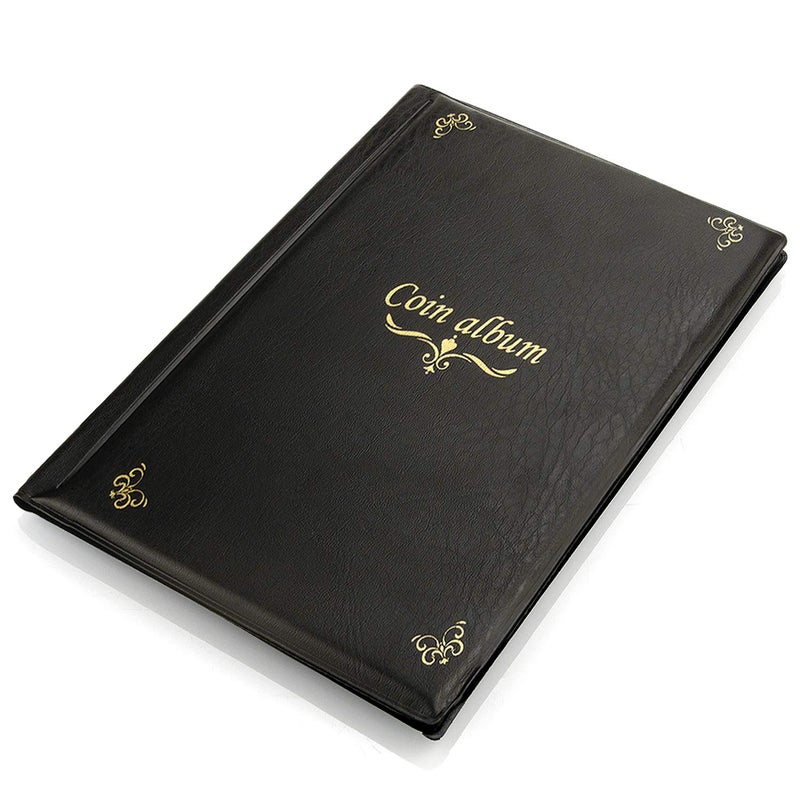 CenterZ 150 Pockets Coin Album, Penny Collecting Book, Souvenir Coins Collection Holder, Ideal for Pressed Pennies Passport, Hobby Coin Collector, Money Specie Display Storage Case (English, Black) - Image 4