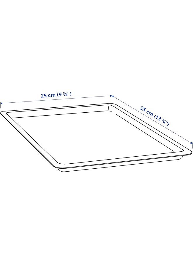 إيروريكس غطاء عالمي - غطاء مستطيل أسود مقاس 35 × 25 سم لأطباق الفرن أو التخزين، طلاء متين غير لاصق، تصميم بحافة مرتفعة واستخدام متعدد الأغراض في المطبخ - Image 2