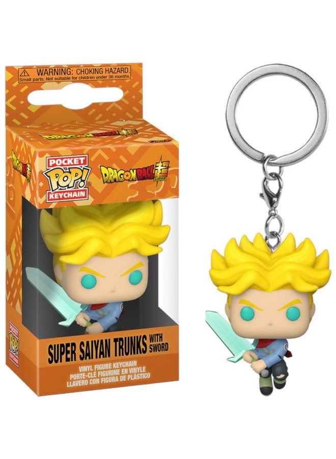 Funko Pop! Keychain: Dragon Ball Super - Super Saiyan Trunks with Sword - Image 2