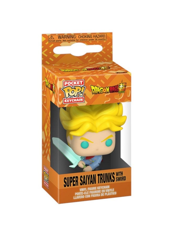 Funko Pop! Keychain: Dragon Ball Super - Super Saiyan Trunks with Sword - Image 3