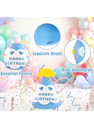10 Pcs Party Hats for Kids and Adults, Party Headwear, Happy Birthday Hats, Birthday Party Decorations (Multicolour) - view 3