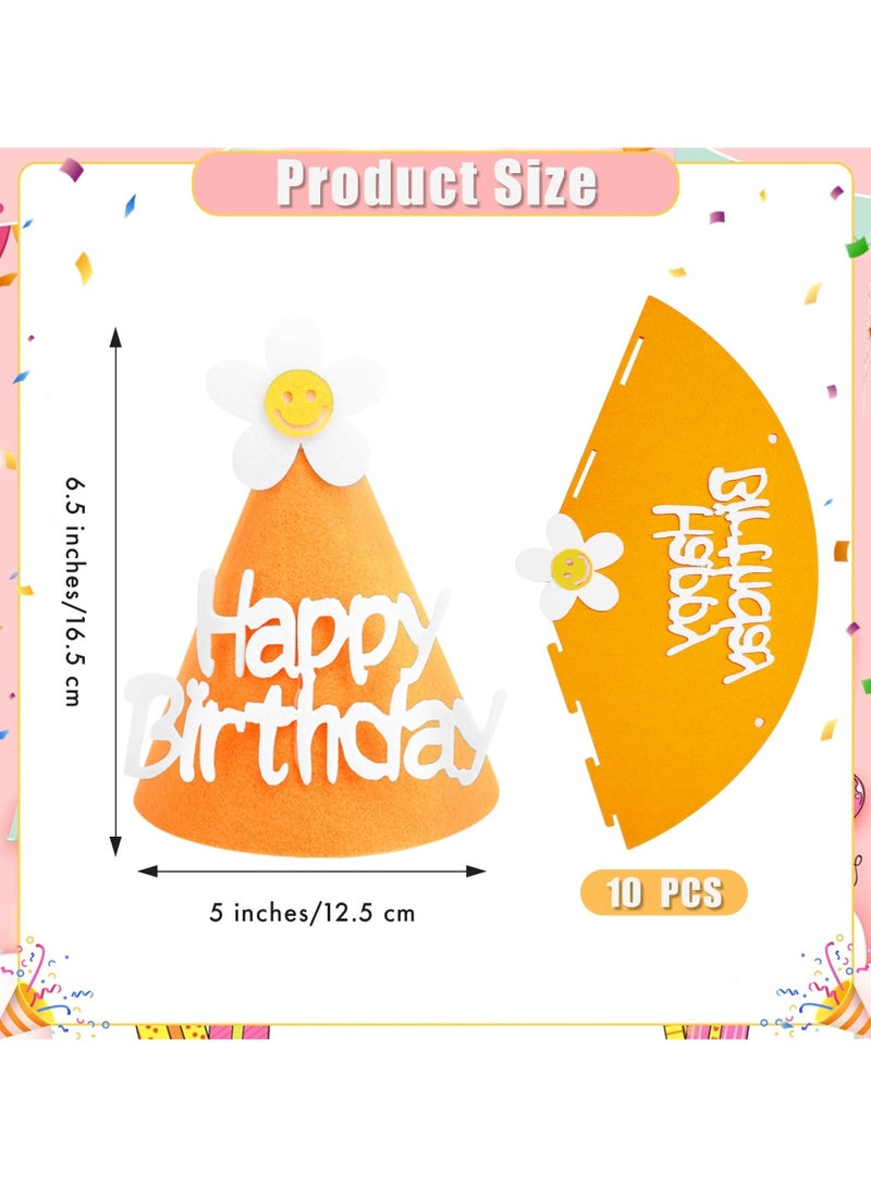 Mr. Penda 10 Pcs Party Hats for Kids and Adults, Party Headwear, Happy Birthday Hats, Birthday Party Decorations (Multicolour) - Image 2